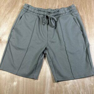 ARNE Mens Light Gray Drawstring Elastic Waist Activewear Shorts Size Medium
